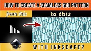 How To Make A Repeating Pattern Using Inkscape & Making Patterns In Inkscape | Geometric Pattern