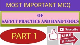 IMPORTANT MCQ OF SAFETY PRACTICE AND HAND TOOLS (PART1)#ITI_ONLINE_CBT_EXAM#BY_SR_ELECTRICAL_CHANNEL