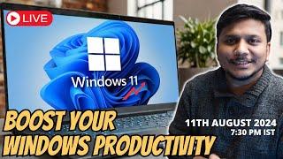 Boost Your Windows Productivity: Essential Tips & Tricks | Live Q&A | Technoholic