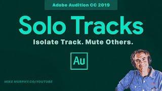 How To Solo Tracks in Adobe Audition CC 2019