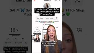 Exactly How To Apply To The Tik Tok Shop Affiliate Program Early