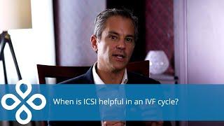 When is ICSI helpful in an IVF cycle?