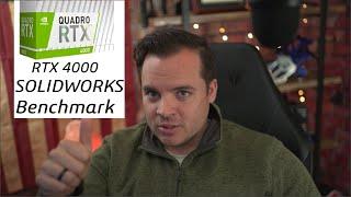 Nvidia RTX 4000 Benchmark in Solidworks Furmark and Visualize