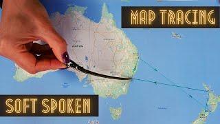 Very tingly map tracing and explaining soft spoken ASMR