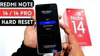 Redmi Note 14 / 14 pro Hard Reset | Fectory Reset | Pattern lock remove