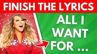 Finish the Lyrics Christmas Edition  | Guess the Song Lyrics | Music Quiz 2024