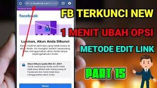 Atasi fb terkunci sesi new tidak ada opsi , ubah opsi metode edit link - Part 15