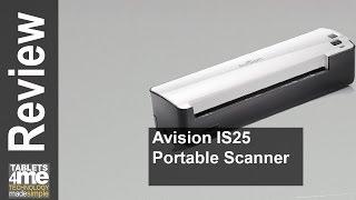 Avision IS25 Portable Scanner for Document and Photo, Battery Operated with SD Card, USB connection