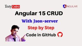Angular 15 CRUD with JSON-server, Angular CRUD using Bootstrap UI, Angular Reactive Form