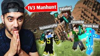 1 V 3 Minecraft Speedrunner VS Hunter REMATCH Challenge