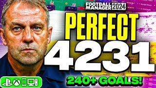 Flick's PERFECT 4231 FM24 Tactics! (240+ Goals!) | Best FM24 Tactics!