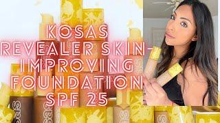 NEW! Kosas Revealer Skin-Improving Foundation SPF 25 1st Impressions + Wear Test Shades 290 & 300