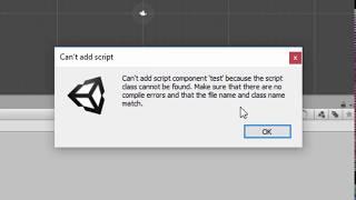 can't add script component because the script class cannot be found 2018.1.8 PROBLEM SOLVED