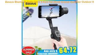 Baseus Bluetooth Selfie Stick 3-Axis Handheld Gimbal Stabilizer Outdoor H