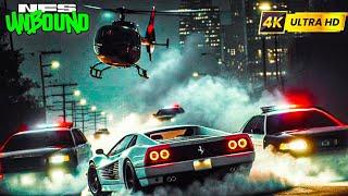 Ferrari Testarossa vs 4-Star Cop Chase | Tess Delivery in 4K HDR - NFS Unbound