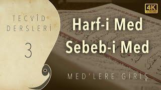 Tecvid Dersleri 03 - Med'lere Giriş - Harf-i Med ve Sebeb-i Med - Mehmet Emin Yiğit