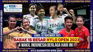 Jadwal Lengkap Hylo Open 2023 Babak 16 Besar : 4 Wakil Indonesia Berlaga di #Hyloopen2023