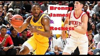 Bronny James vs Rockets Full Highlights | Lakers vs Heat