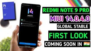 Redmi Note 9 Pro Miui 14.0.4.0 2nd Global Stable Update | Redmi Note 9 Pro New Update Coming soon