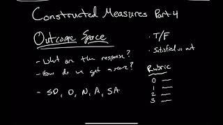 Constructing Measures Part 4: Intro to an Outcome Space