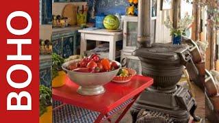 65 Colorful Boho Chic Kitchen Designs