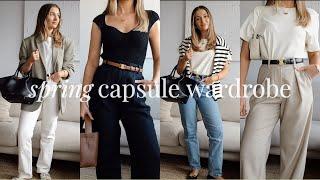 SPRING CAPSULE WARDROBE 2023 | 25 KEY NEUTRAL BASICS FOR A MINIMAL WARDROBE