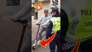 CONTROL de POLICIA a un PATINETE 