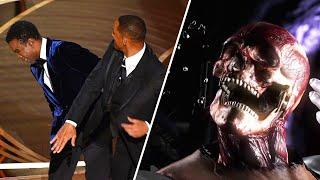 Will Smith slaps Chris Rock MORTAL KOMBAT STYLE