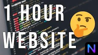 Speed Coding a Website in 1 HOUR