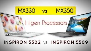 Dell Inspiron 5509 VS Inspiron 5502 | Nvidia MX350 VS MX330 GRAPHICS | Inspiron 15 5502/5509 review