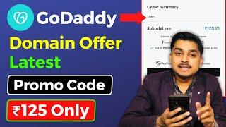 Godaddy Domain Offer Promo Codes 2024 || Get Godaddy Domain ₹125 Only