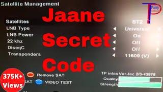 videocon d2h secret code | how to get know videocon d2h setlite management password code |