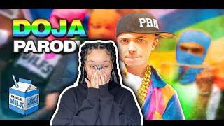 WHAT THE .. Central D - Doja PARODY (Official Video) Reaction