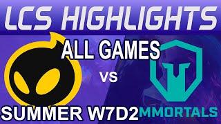 DIG vs IMT ALL GAMES Highlights | LCS Summer W7D2 2024 | Dignitas vs Immortals by Onivia