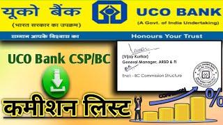 Uco Bank CSP Commission Chart ! Csp Monthly Income ! uco bank csp new update | csp earning | Income