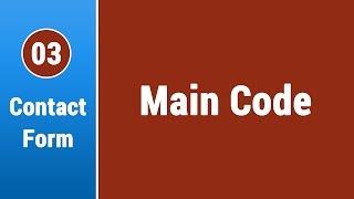 Create Contact Form in Arabic #03 - Create The Form Main Code