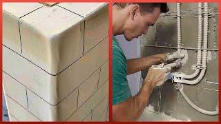 Most Amazing Ceramic Tile Installation | Workers with Tiling Skills