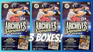 New Release! ️ 2024 Topps Archives Signature Series ** 3 Boxes 1 Auto Per Box! **