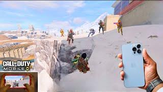 Wow! SMG Gameplay | 2 Fingers + GYROSCOPE | IPhone 13 Pro Max | COD MOBILE