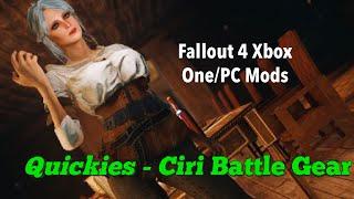 Quickies - Ciri Battle Gear Fallout 4 Xbox One/PC Mods(PORTED)