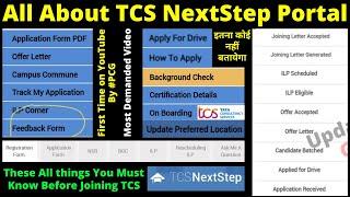 All About TCS NextStep Portal in One Video | NestStep All Status Actual Meaning Track for TCS Hiring