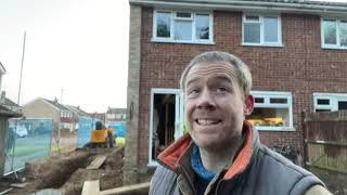 The Home Extension - Episode 7 - Trenches Complete - Ground Beams In - Concrete Pour Done!