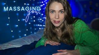 ASMR | Massaging Your Tired Muscles as You Fall Asleep | Personal Attention, Oil Massage, POV