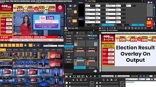 Broadcast Election Result Graphics Overlay | Real Time Live Production Mixer GoLive Software