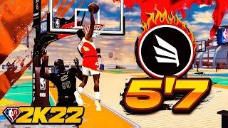 FIRST EVER 5'7" PURE SLASHER BUILD RETURNS and gets CRAZY CONTACT DUNKS on NBA 2K22