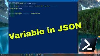 Powershell saving variables in json