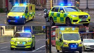 London Ambulance response vehicles emergency lights + sirens [collection]