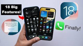 iOS 18 Released - Top 18 Features! App Lock, Call Recording etc. (HINDI)