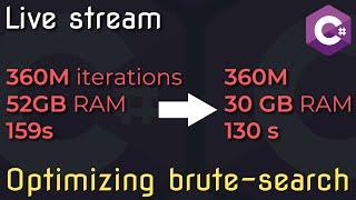 Optimizing memory usage of highly iterative C#  C# Live