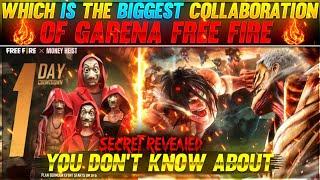 WHICH IS THE BIGGEST COLLABORATION  OF GARENA FREE FIRE  || SECRET REVEALED YOU DON'T KNOW ABOUT